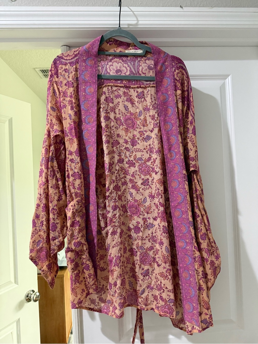 Spell & The Gypsy Floral Pink and Peach Kimono